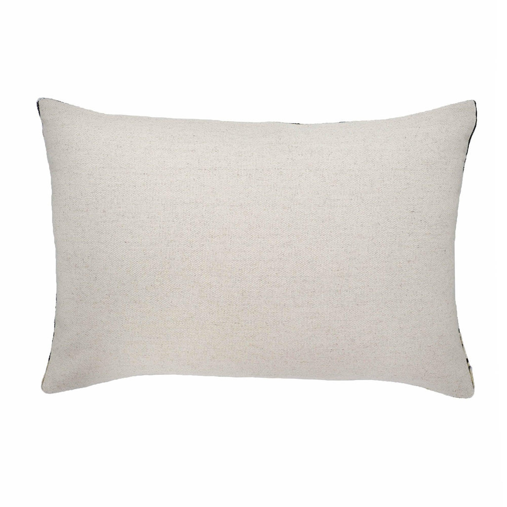 Art Deco Silk Velvet Ikat Throw Pillow Cover X 24, top view - House Of Avana