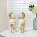 Art Piece - Hand-painted Ramadan Decor, back view - House Of Avana
