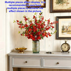 Artificial Floral Pomegranate Decoration with Red Winterberry Berries and Dark Stems, product packaging - House Of Avana