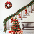 Artificial Pine Garland with Pine Cones, Extra Long, detail shot - House Of Avana