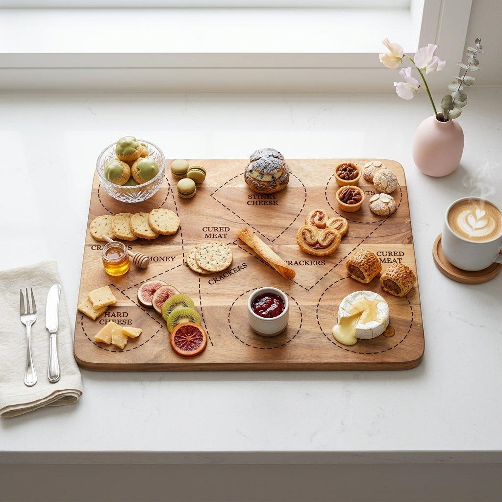 House of Avana Rectangular Mango Wood Cheese Platter