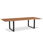 Athea Butterfly Natural Live Edge Dining Table - 120", side view - House Of Avana
