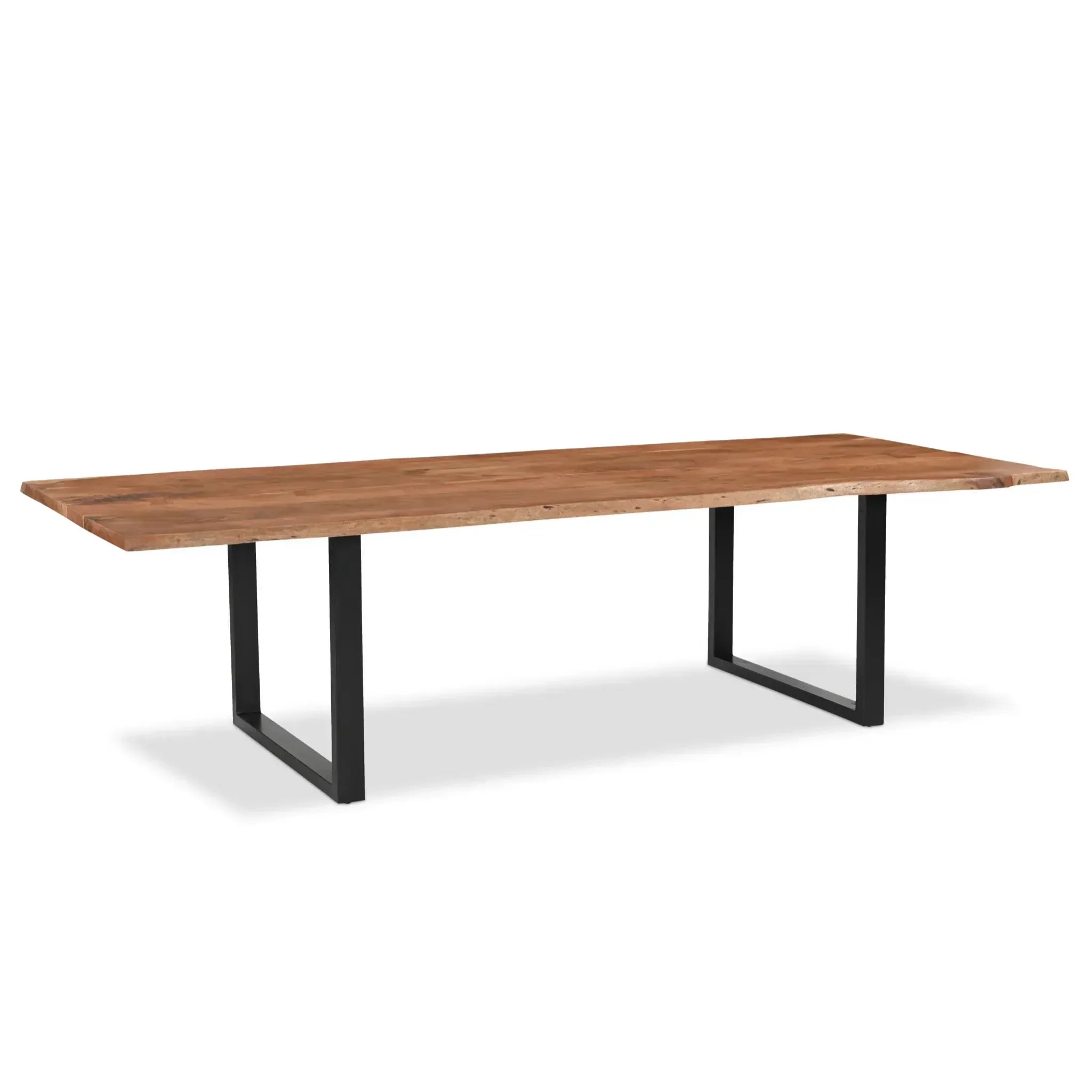 Athea Butterfly Natural Live Edge Dining Table - 120", side view - House Of Avana