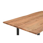 Athea Butterfly Natural Live Edge Dining Table - 120", lifestyle image - House Of Avana