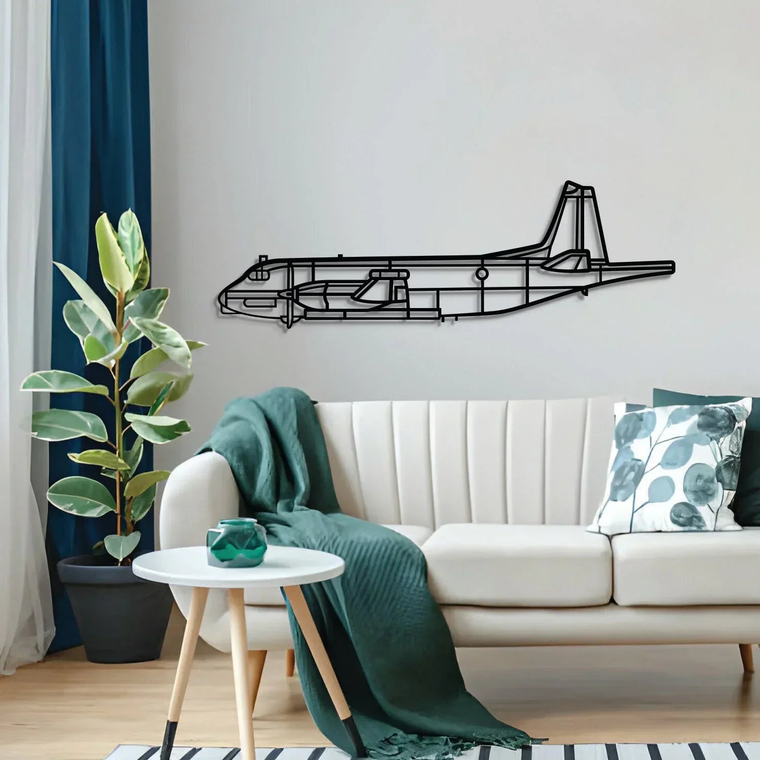 Atlantique Metal Aircraft Wall Art - Ncp0519, detail shot - House Of Avana
