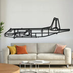 Atlantique Metal Aircraft Wall Art - Ncp0519, front view - House Of Avana