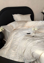 Aurora Lace Floral TENCEL™ Bedding Set / Beige Ever Lasting