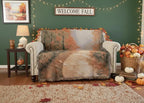 Autumn Authentic Tapestry Throw Blanket - Decorative Orange Fall Leaves Forest Woven Stitched Design -... - House Of Avana