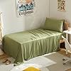 100% Microfiber Jersey Knit Sheet Set with Pillowcases-Green
