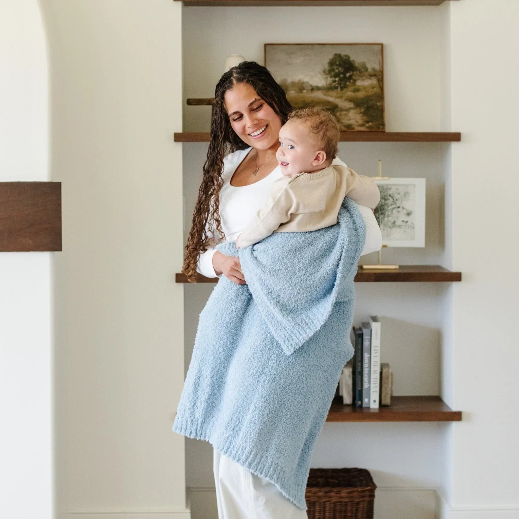 Bamboni® Receiving Blankets, angled view - House Of Avana