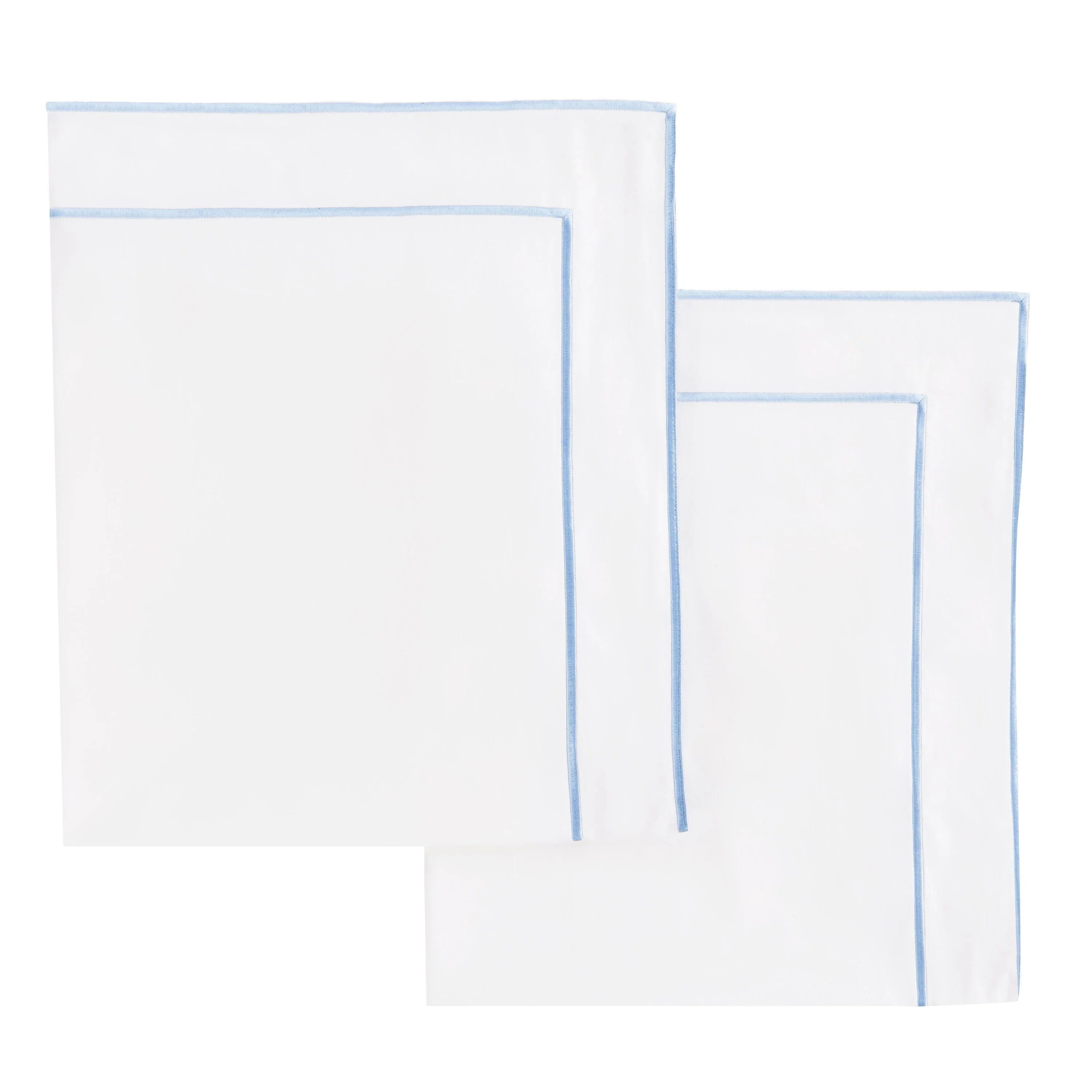 600 Thread Count Framed Sateen Embroidered Cotton Euro Sham Pair Mélange Home