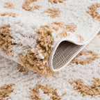 Altin Leopard Print White Area Rug Hauteloom