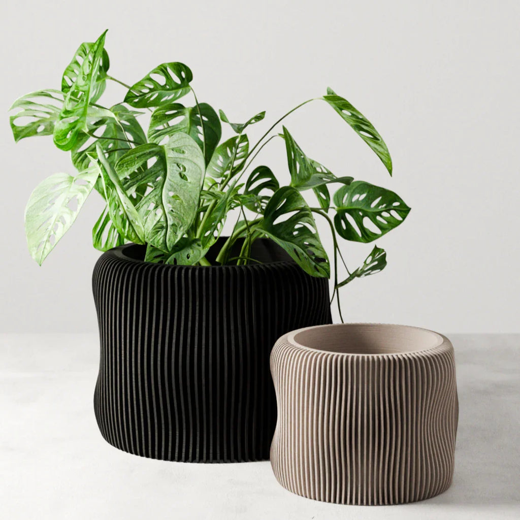 Bubbly Planter, back view - House Of Avana