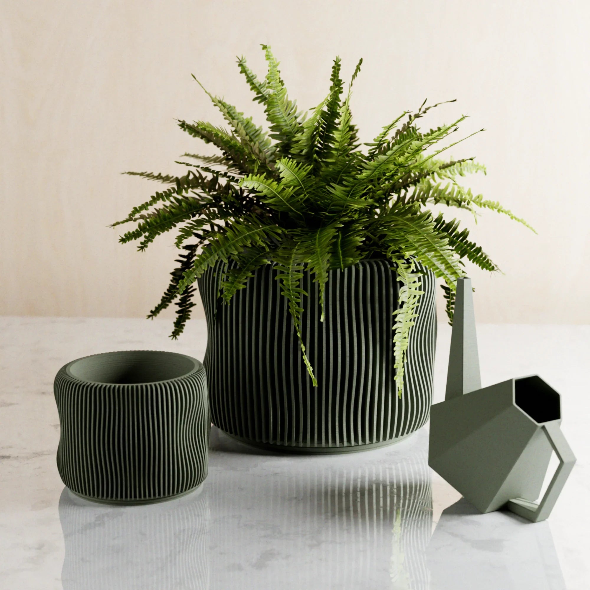 Bubbly Planter, side view - House Of Avana
