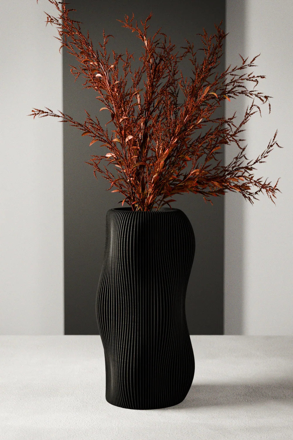Bubbly Vase, front view - House Of Avana