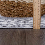 Alya Charcoal Textured Area Rug Hauteloom