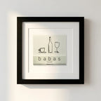 Babas on Cannon Framed Print