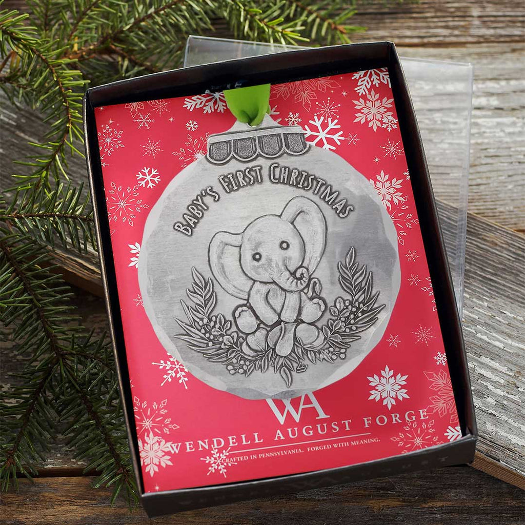 Baby's First Christmas Elephant Ornament