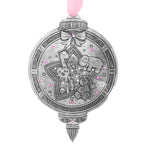 Baby Girl’s First Christmas Ornament with Crystals
