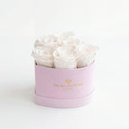 Baby Heart Light Pink Box | White Roses