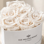 Baby Heart White Box | White Roses