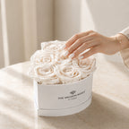 Baby Heart White Box | White Roses