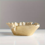 Decorative Golden Ginkgo Leaf Tray Storage Decor House Of Avana