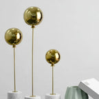 Marble Base Statue - Gold Balloon Sculpture | Mixed (Metal and Marble) Abstract Sculpture | back view | Modern home decor | House of Avana