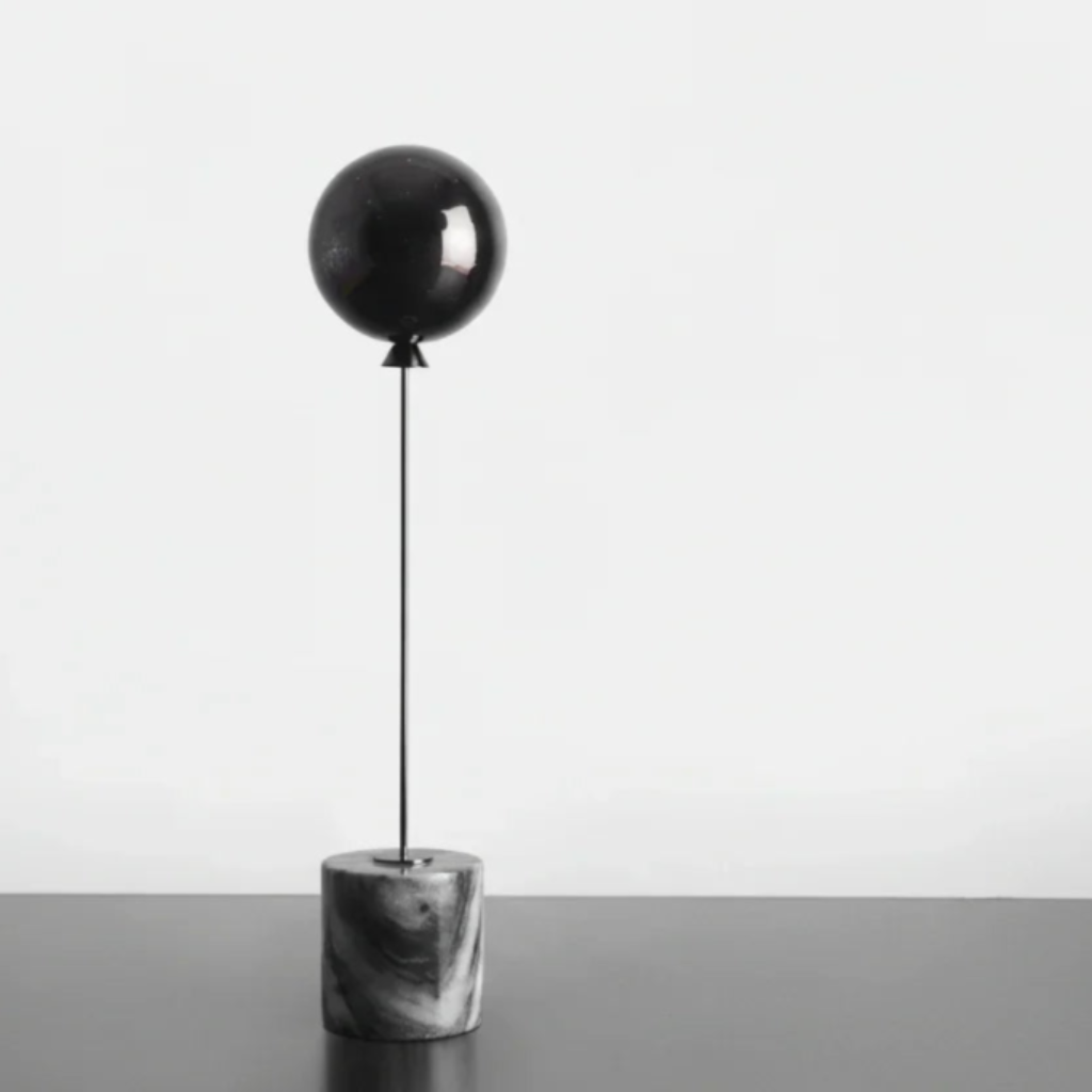 Marble Base Statue - Gold Balloon Sculpture | Mixed (Metal and Marble) Abstract Sculpture | lifestyle | Modern home decor | House of Avana
