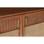 Bana Cane Accent Cabinet, detail shot - House Of Avana