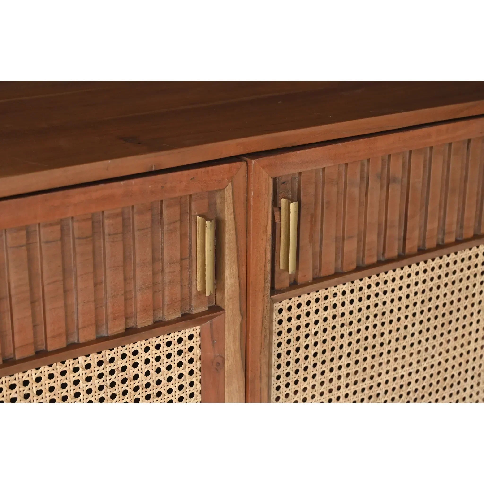Bana Cane Accent Cabinet, detail shot - House Of Avana