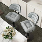 Bar Stools Set of 2/4, Modern Adjustable Height Swivel Kitchen Chairs, Counter Barstools with Backrest,... - House Of Avana [[SKU:HOA-ACC-402]]