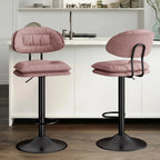 Bar Stools Set of 2/4, Modern Adjustable Height Swivel Kitchen Chairs, Counter Barstools with Backrest,... - House Of Avana [[SKU:HOA-ACC-402]]
