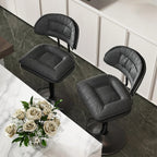 Bar Stools Set of 2/4, Modern Adjustable Height Swivel Kitchen Chairs, Counter Barstools with Backrest,... - House Of Avana