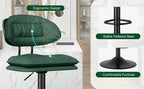 Bar Stools Set of 2/4, Modern Adjustable Height Swivel Kitchen Chairs, Counter Barstools with Backrest,... - House Of Avana