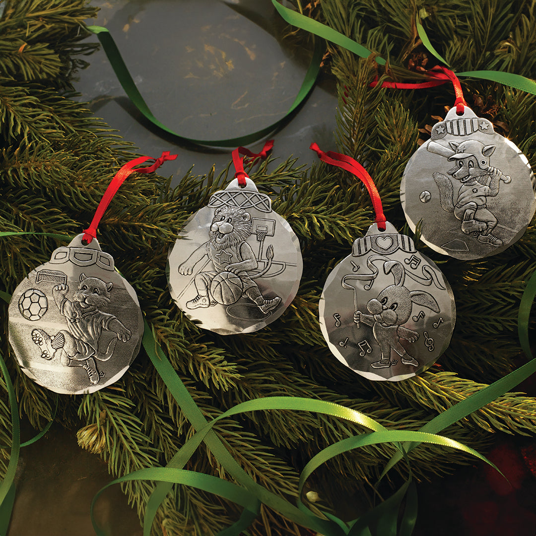 Baseball Fox Ornament