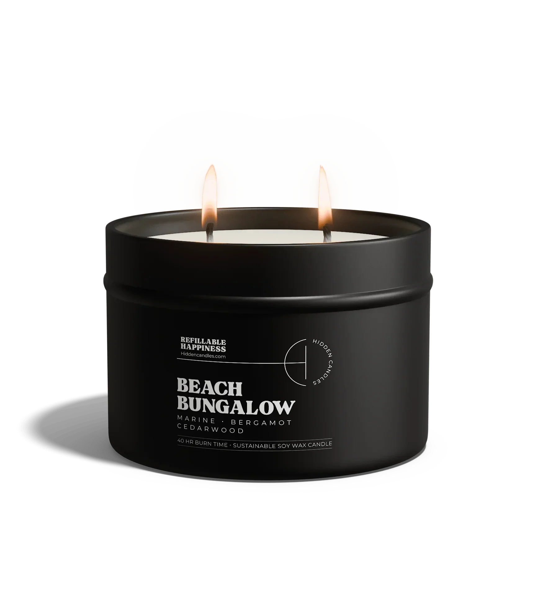 Beach Bungalow Candle 10.6 Oz – Marine Air, Driftwood & White Tea, lifestyle image - House Of Avana
