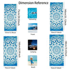 Beach Towel - Quick-dry Microfiber Horse Print, angled view - House Of Avana