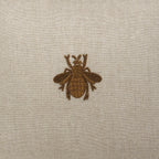 Bee Linen Throw Pillow Cover X 19, side view - House Of Avana
