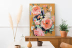 Beneath Apricot Skies Art Print – Warm & Serene Wall Decor