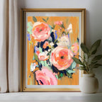 Beneath Apricot Skies Art Print – Warm & Serene Wall Decor