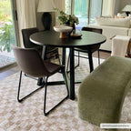 Benjy Cream & Gold Checkered Area Rug Hauteloom