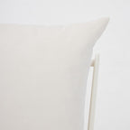 Garden Chair, Single Garden Chair, Aluminium Frame, White Cushions House Of Avana