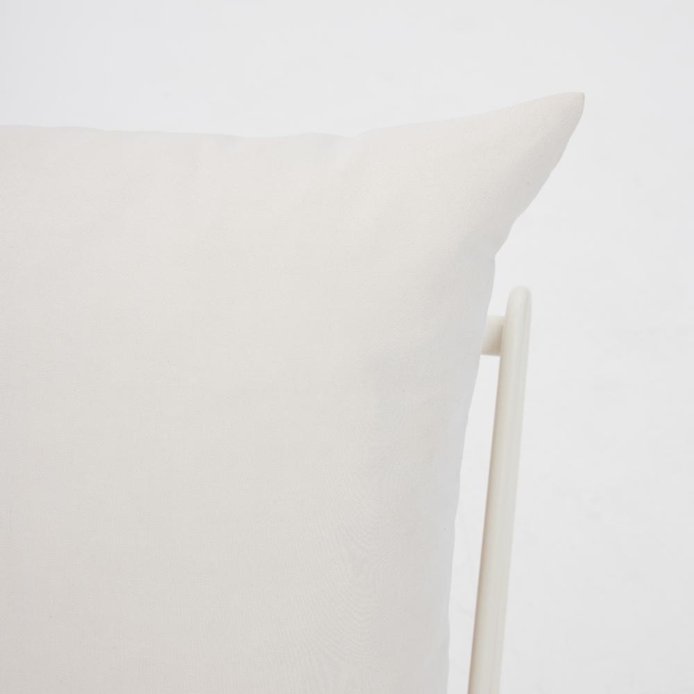 Garden Chair, Single Garden Chair, Aluminium Frame, White Cushions House Of Avana