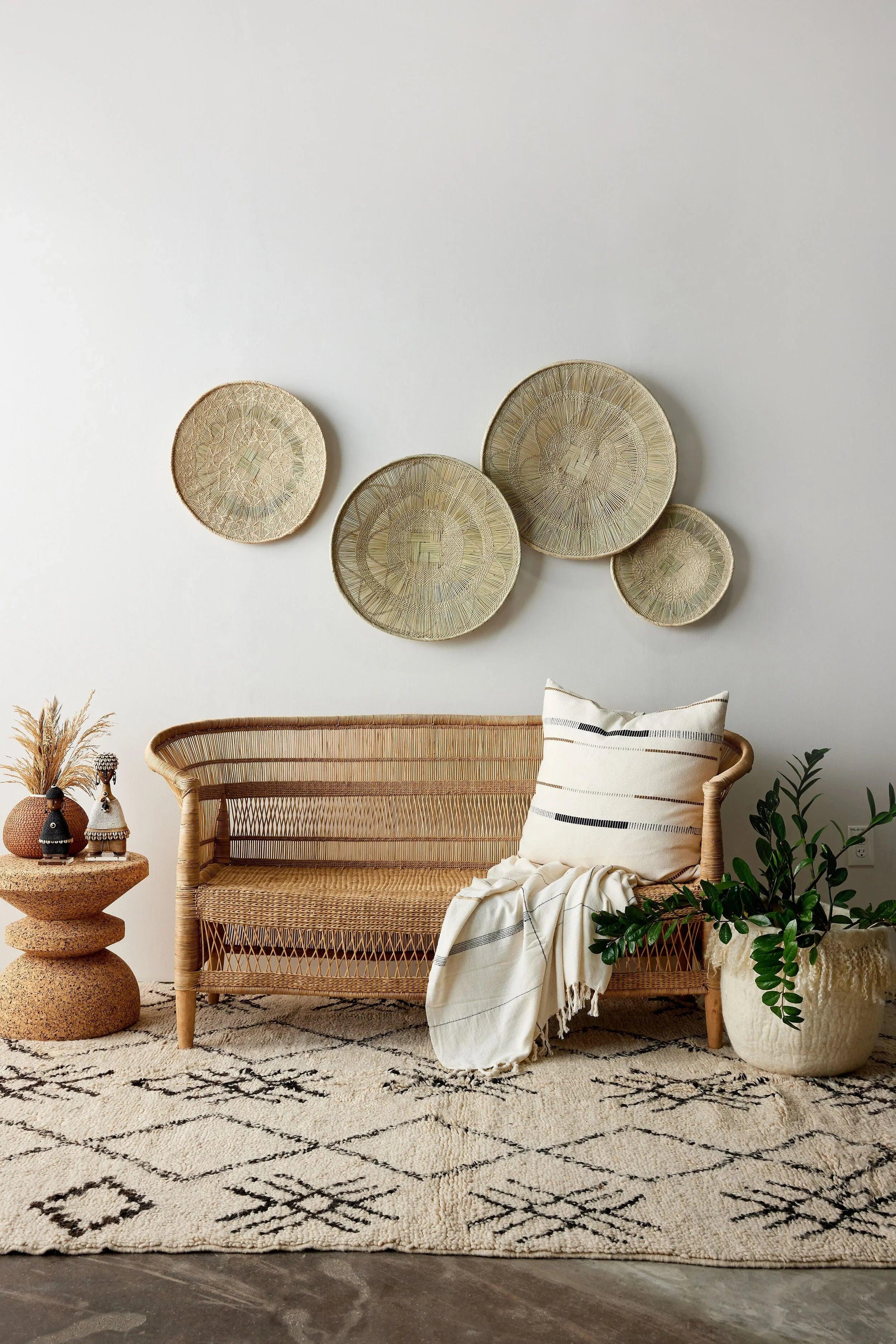 Binga Lace Blonde Basket, side view - House Of Avana