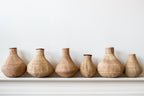 Binga Nongo Natural Woven Gourd Basket, dimensions view - House Of Avana