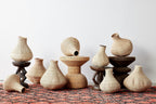 Binga Nongo Natural Woven Gourd Basket, side view - House Of Avana