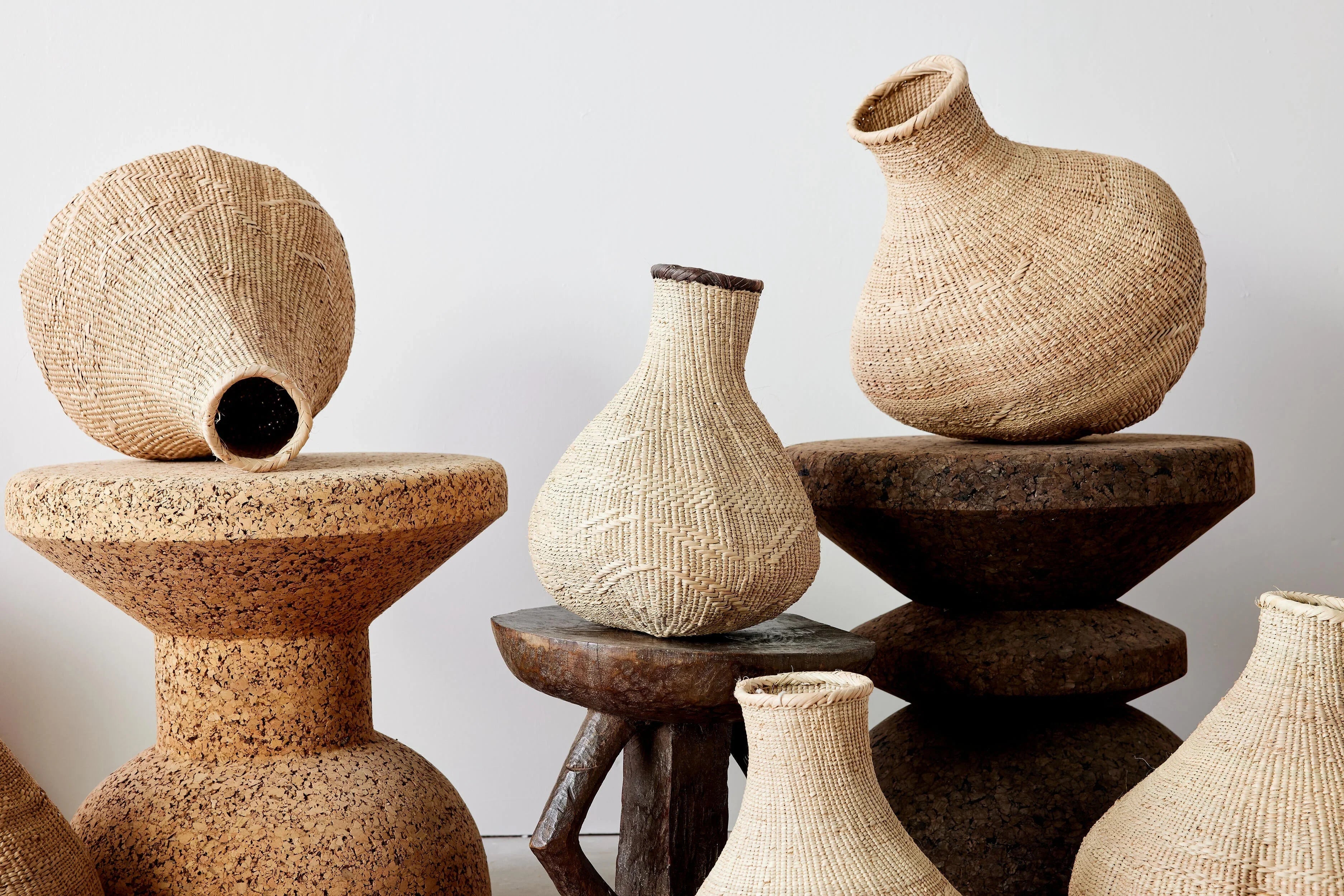 Binga Nongo Natural Woven Gourd Basket, lifestyle image - House Of Avana