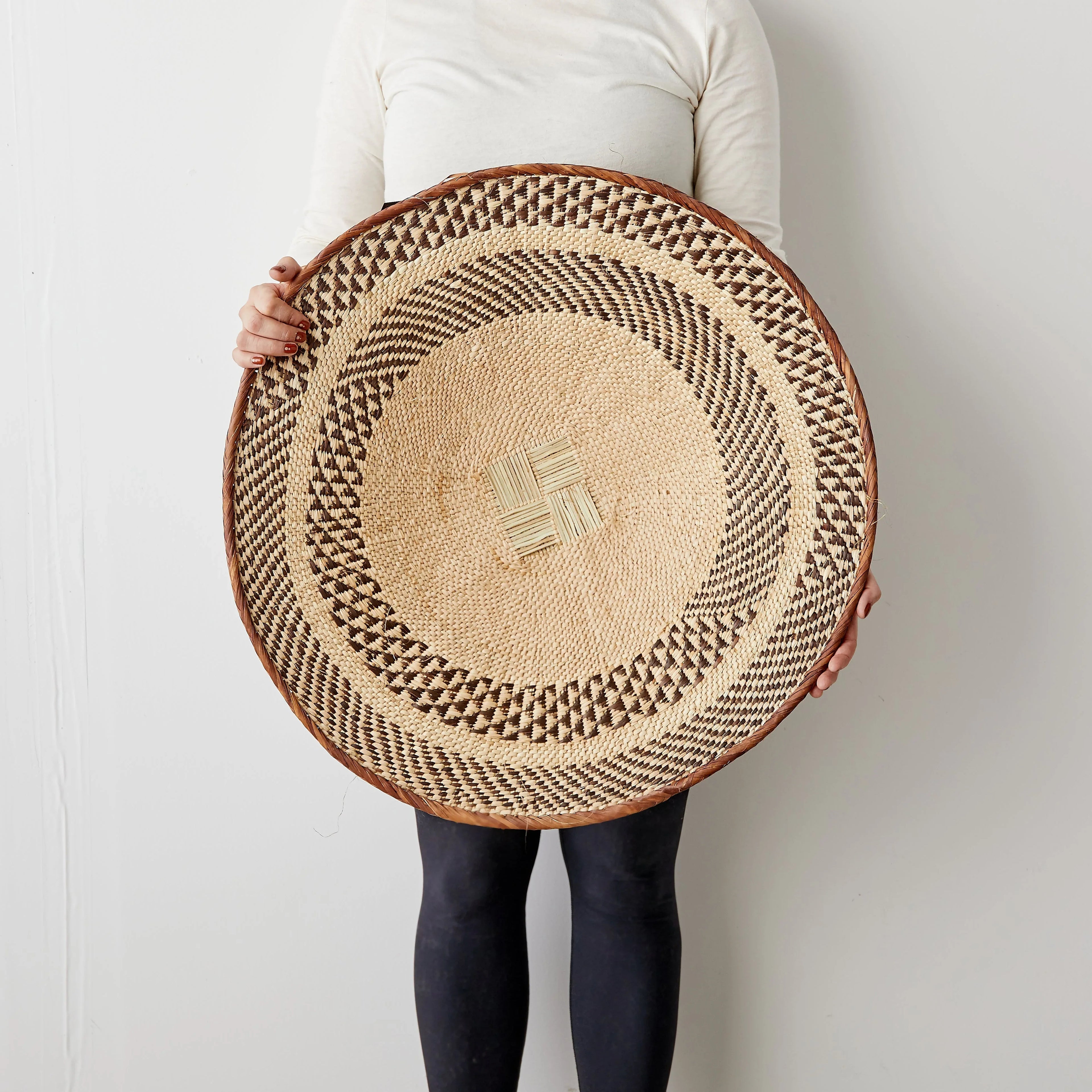 Binga Patterned Brown & Natural Wall Art Kanju Interiors
