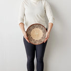 Binga Patterned Brown & Natural Wall Art Kanju Interiors